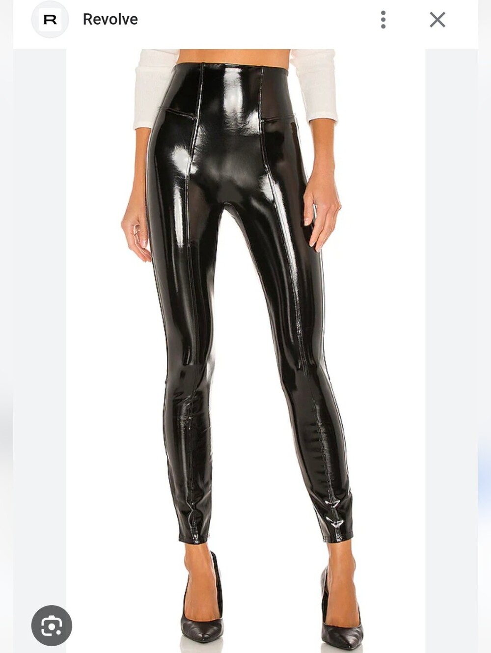 Spanx Faux Patent Leather Leggings - Black